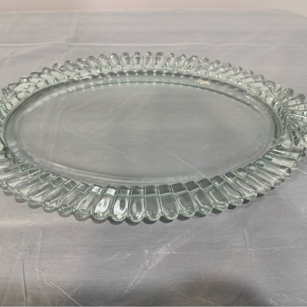 Elegant Glass Serving Platter